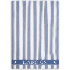 Lexington Heimtextilien Lexington Icons Twill Waffle Striped Viskestykke Küchenhandtuch Blau, Weiß (70x50cm)