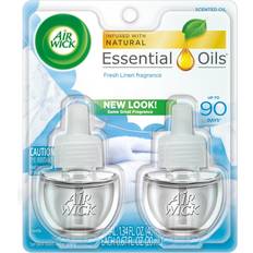 Bathroom Cleaners Air Wick Essential Oil Refills, Snuggle Fresh Linen, .67 oz.. 2/Pack