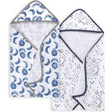 Burt's Bees Baby 2-Pack Organic Cotton Hooded Towels in Indigo