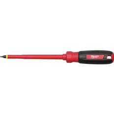 Milwaukee Slotted Screwdrivers Milwaukee 1/4 in. Slotted 6 in. 1000 V Insulated Screwdriver