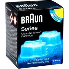 Rengjøring av barbermaskiner Braun Clean &Renew CCR2 2-pack