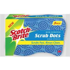 Scotch-Brite Scrub Dots Non-Scratch Scrub Sponge, Rinses Clean, Scrub
