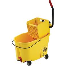 Rubbermaid Cleaning Equipment & Cleaning Agents Rubbermaid FG618688YEL 44 qt WaveBrake Mop Bucket Combo