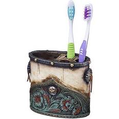 Turquoise Bathroom Interior & Storage Concho Toothbrush Holder
