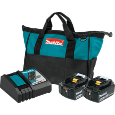 Makita 18v batteries Lawn Mowers Makita 18V LXT 5.0Ah Lithium‑Ion Battery and Rapid Optimum Charger Starter Pack