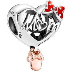 Pandora Charms & Pendants Pandora Disney Minnie Mouse Mom Heart Charm - Silver/Rose Gold/Red