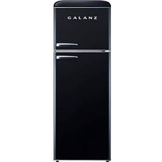 Black retro fridge Fridge Freezers Galanz GLR12TBKEFR Refrigerator Black