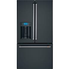 Black fridge freezer with water dispenser Cafe ENERGY Matte Black
