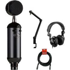 Blue Microphones Blue Blackout Spark SL XLR Condenser Microphone with Compass Tube-Style Broadcast Boom Arm, HPC-A30 Studio Monitor Headphone and XLR Cable