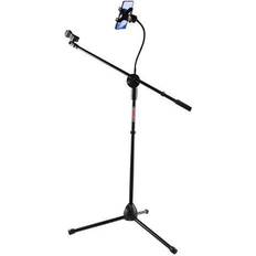 Microphone Stand with Mobile Phone and Tablet Holder Adjustable for Studio 5 Core