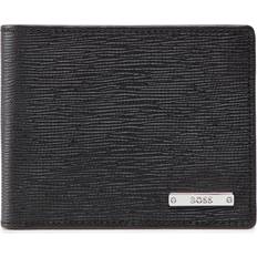 Hugo Boss Geldbörsen HUGO BOSS GalleryA Trifold Italian-leather trifold wallet logo plate
