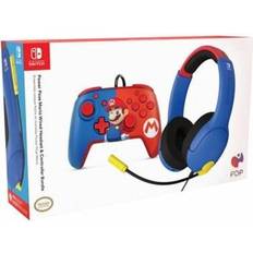 Protection & Storage PDP Switch Power Pose Mario Wired Headset & Controller Bundle - Tillbehör spelkonsol