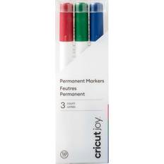 Cricut Pencils Cricut Joy Permanent Markers 1.0 mm Red/Green/Blue 3 Count Blue/Green/Red