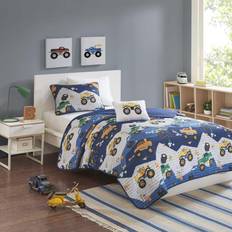Bed Set Mi Zone Kids Gavin 4-Piece Blue Monster Truck