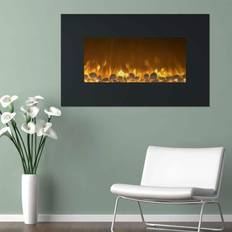 Northwest Electric Fireplaces Northwest 80-WSG03 Fireplace Color Changing Wall Mount Floor Stand, 36"