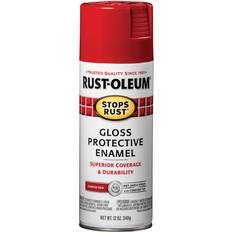 Red Paint Rust-Oleum Stops Protective Enamel Spray Gloss, Sunrise Red