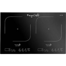 MegaChef Cooktops MegaChef Dual 2-Burner Black Hot
