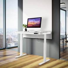 Gaming Desks Seville Classics AIRLIFT® Tempered Electric Standing Desk Dual 2.4A USB Charging Port and 3 Memory Buttons Height Display Max. Height 47