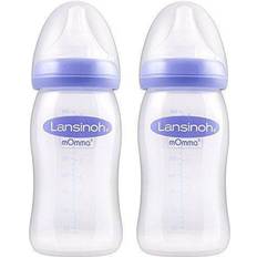 Lansinoh Saugflaschen Lansinoh Wide-Mouth Bottle 240 ml With Teat M 2-pcs