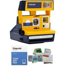 Polaroid 600 film Analogue Cameras Polaroid 600 Instant Film Camera (Milwaukee Flag) with Color Film and Film Kit