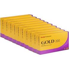 Kodak gold 200 Kodak 10x Professional Gold 200 Color Negative Film 120 Roll Film, Pack of 5