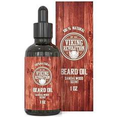 Viking Revolution. Beard Oil Conditioner Natural Sandalwood Scent Beard and Mustache Care