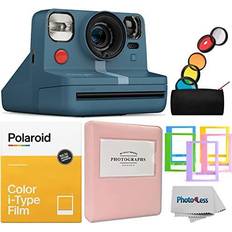 Polaroid NOW Camera Blue Grey Color Film Album Plastic Frames