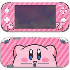 Console Decal Stickers BelugaDesign Kirby Switch Skin Cute Pastel Sticker Wrap Vinyl Decal Anime Star Allies (Switch)