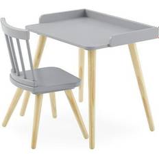 Green desk chair Delta Children Gray & Natural Essex Desk & Chair Set