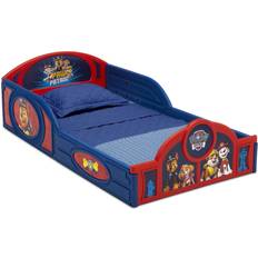 Delta Children Nick Jr. PAW Patrol Plastic Sleep and Play Toddler Bed with Attached Guardrails