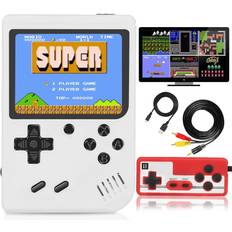 Cheap Game Consoles Jueapu Handheld Game Console, 500 Classic FC Games, Mini Handheld Game Console with 3.0-Inches Color Screen 1020mAh Rechargeable Battery That Can Connect to TV and Two Players