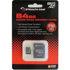 Memory Cards & USB Flash Drives Stealth Cam 64GB Class 10 Micro SDXC Memory Card with Adapter