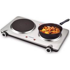 Double electric hot plate Cooktops GIVENEU Electric Double Burner Hot Plate