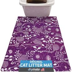 Drymate Cat Litter Trapping Mat Garden Purple