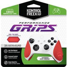 KontrolFreek Performance Grips for Xbox One Series X Controller Inferno Red