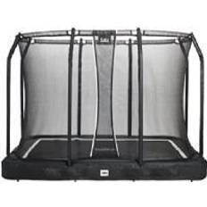 Rechteckige Trampoline Salta trampoline Premium Ground, fitness device (black, rectangular, 244 x 366 cm, incl. safety net)
