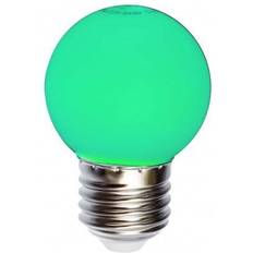 E27 1W Grøn LED dekorationspære, 45mm