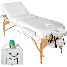 Massasjebenker & Tilbehør tectake Massage table Somwang 7.5 cm padding white