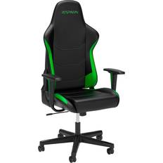 Green Gaming Chairs RESPAWN 110v3 Faux Leather Gaming Chair, Black/Green