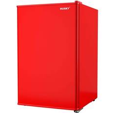 Under counter fridge in black Husky 2.3 ft. 60-Can Red, Black
