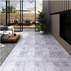vidaXL Self-adhesive PVC Flooring Planks 5.21 m 2 mm Cement Grey Floor Tile