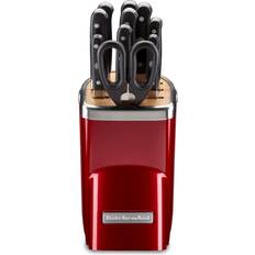 KitchenAid ® Professional Series 7-Piece Red Knife Block Set