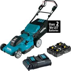 Cordless lawn mowers with batteries Lawn Mowers Makita 18-Volt X2 36V Battery Powered Mower