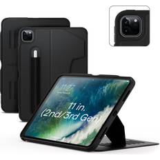 Ipad pro 12.9 2021 ZUGU CASE 2021/2022 iPad Pro 12.9 inch 5th / 6th Gen - Slim Protective Case - Apple Pencil Charging - Magnetic Stand & Sleep/Wake Cover (Fits Model #’s A2378, A2379, A2461, A2462)