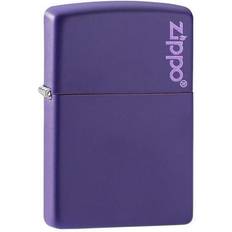 Zippo Purple Matte Lighter w/ Logo 237ZL