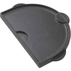 Primo BBQ Accessories Primo Half Moon Cast Iron Griddle For Oval Junior PG00362 Black