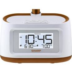 Gold Alarm Clocks Sharp Projection