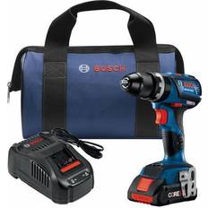 Bosch Battery Hammer Drills Bosch 18 V EC Brushless Connected-Ready Compact Tough 1/2 In. Hammer Drill/Driver with (1) CORE18 V 4.0 Ah Compact Battery Kit