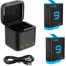 Gopro 9 hero Telesin Charging Box With 2 Batteries For Gopro 9 & Gopro 10