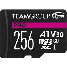 256gb micro sd TeamGroup PRO MicroSDXC Class 10 UHS-I U3 V30 A1 100/90MB/s 256GB +SD Adapter